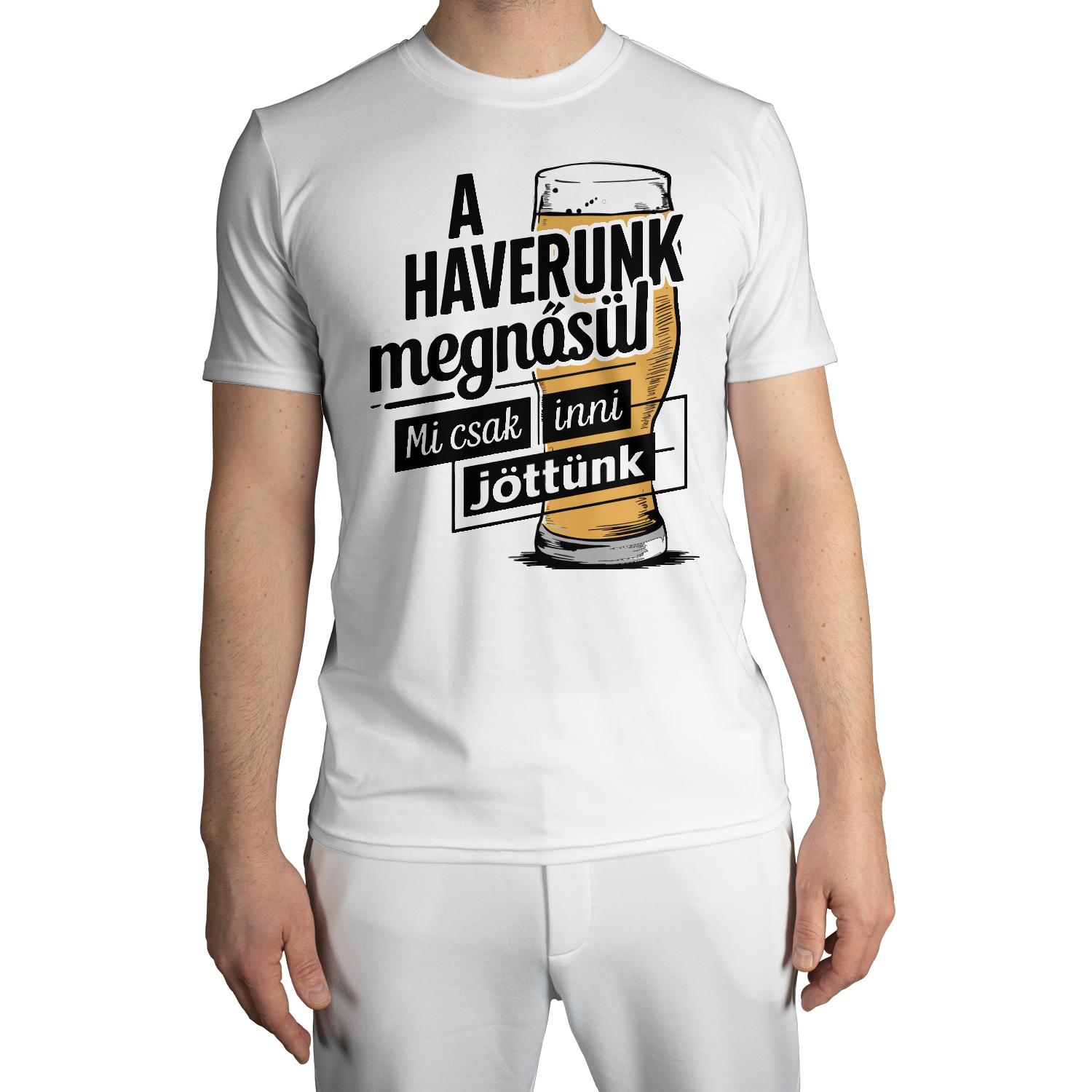 A haverunk megnősül Férfi Pamut Póló