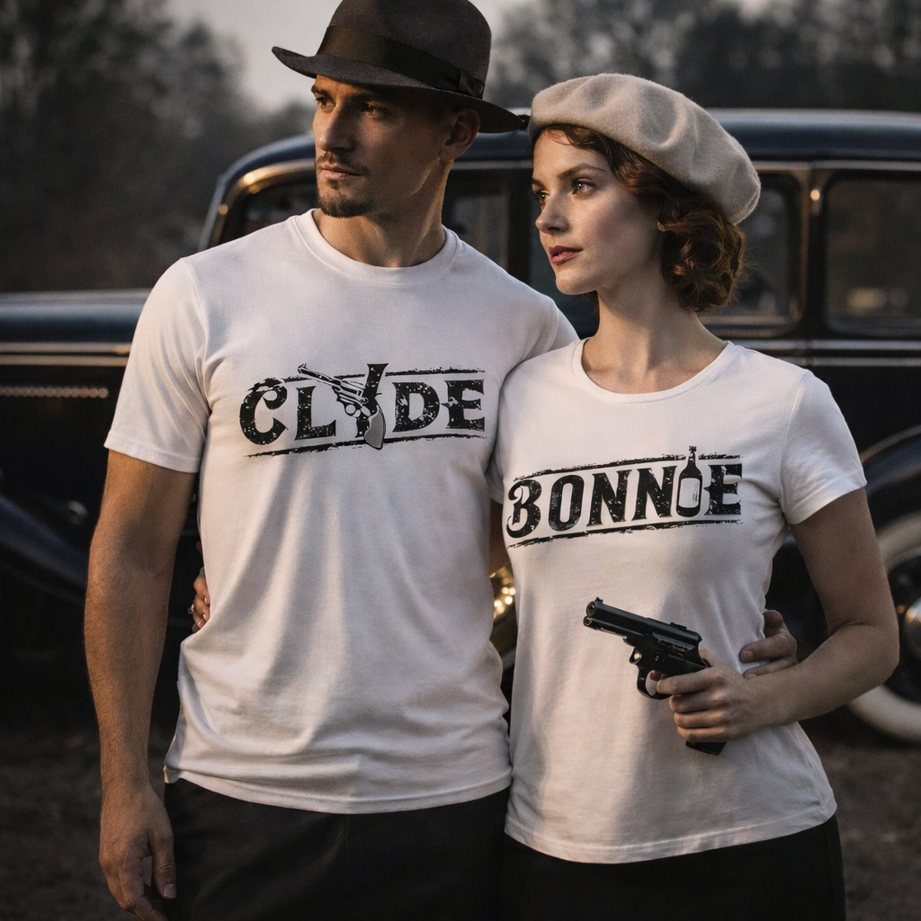 Bonnie és Clyde - páros póló