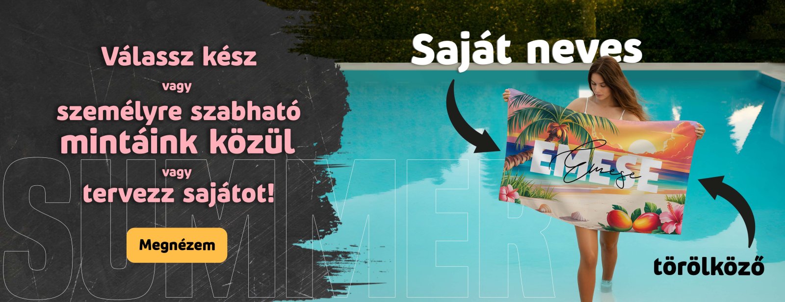 Neves törölköző